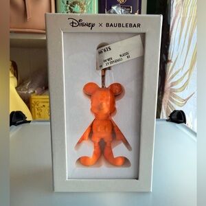Disney BaubleBar Orange Mickey Keychain NWT